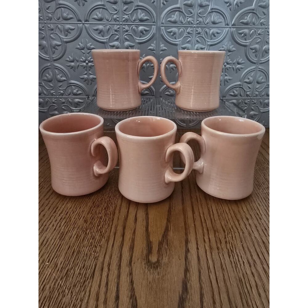 5 Metlox Apricot Colorstay Coffee Mugs